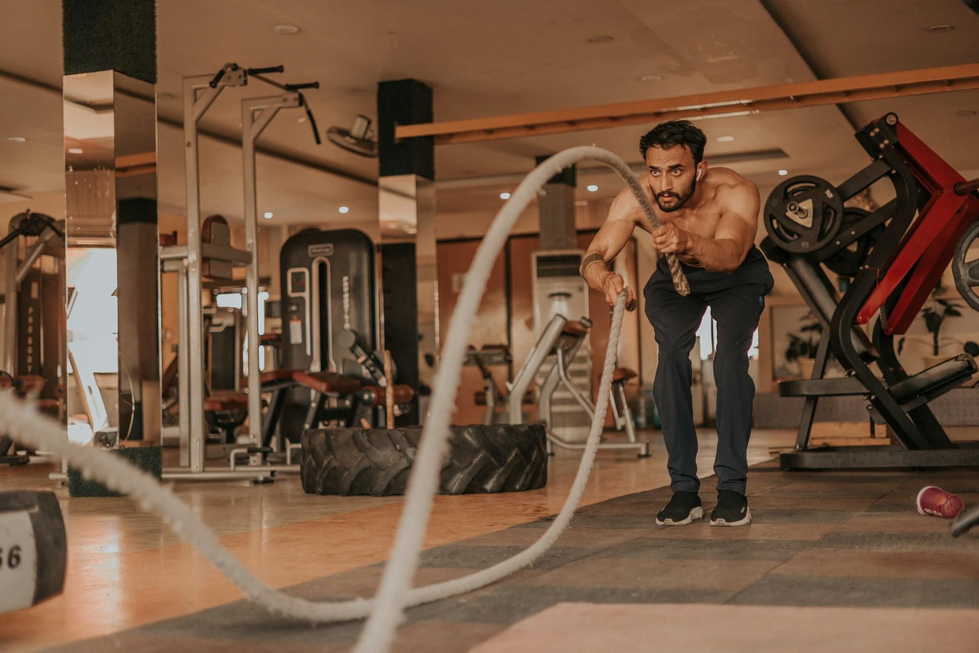 Gym workout background